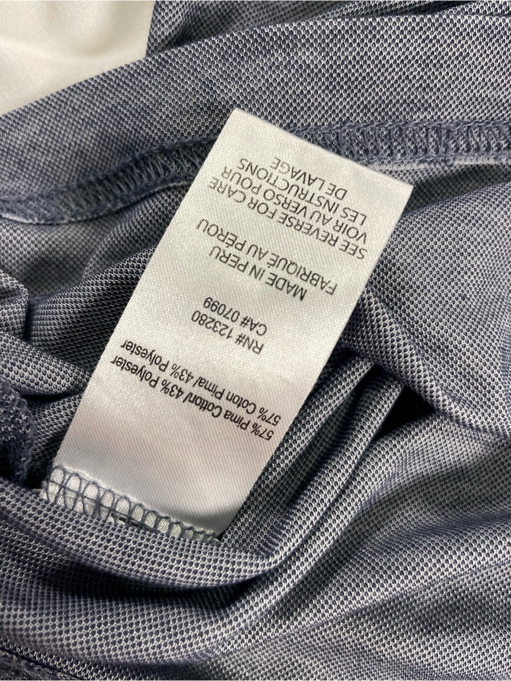 TravisMathew Heather Gray Pima Cotton Blend Golf Polo Shirt Men’s Medium - Picture 9 of 9